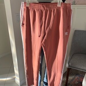 Adidas Women's Joggers Coral SIZE XL Women Trackpants Sweatpants 3 Stripe